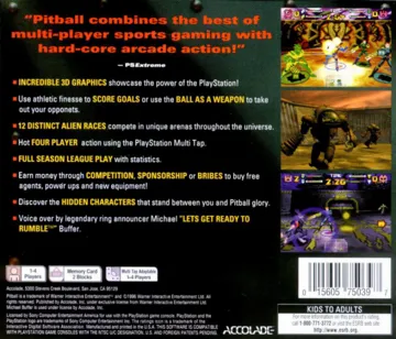 Pitball (US) box cover back